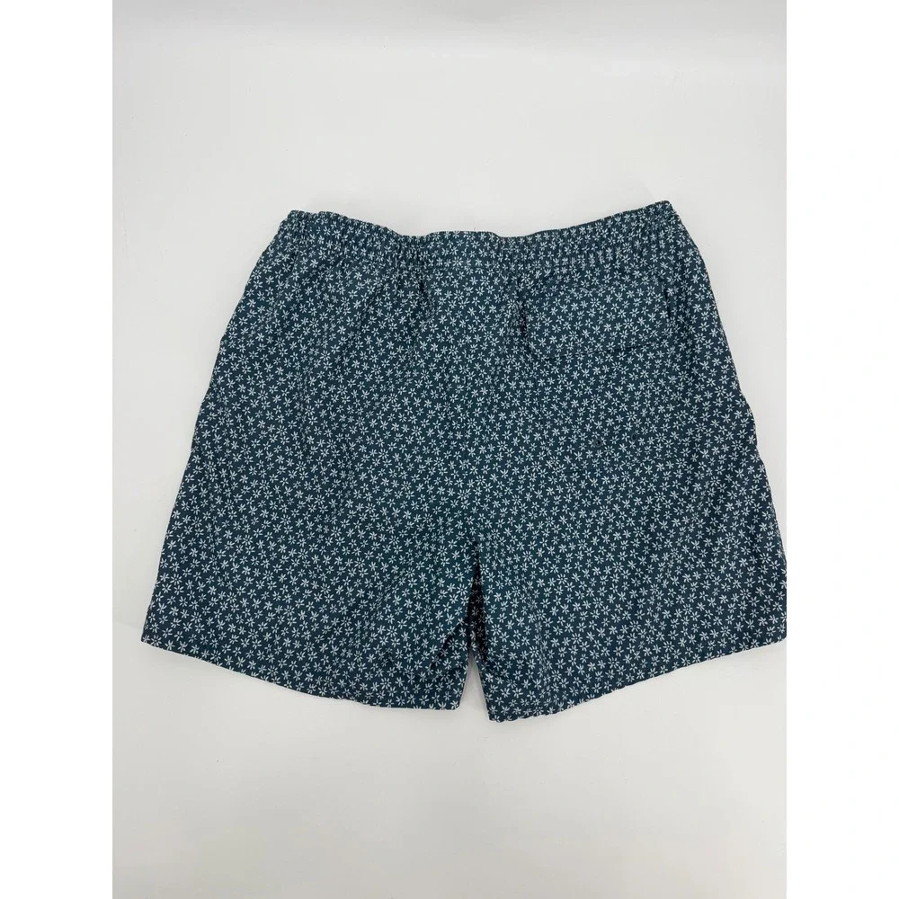 Vineyard Vines Mens Chappy Swim Trunks Blue Floral Daisy 7 Inch Inseam Large L